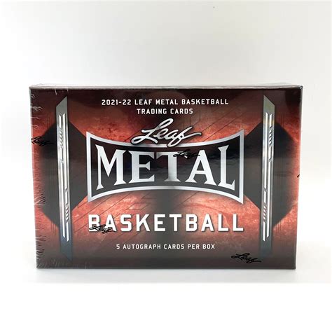 leaf metal basketball hobby box|leaf metal basketball checklist.